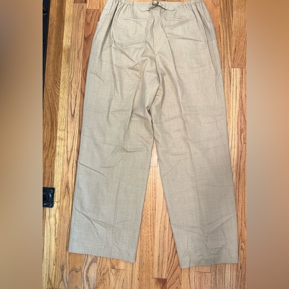 Talbots Womens Tan Relaxed Fit Wide Leg Pants size 14W Wool - Picture 8 of 8